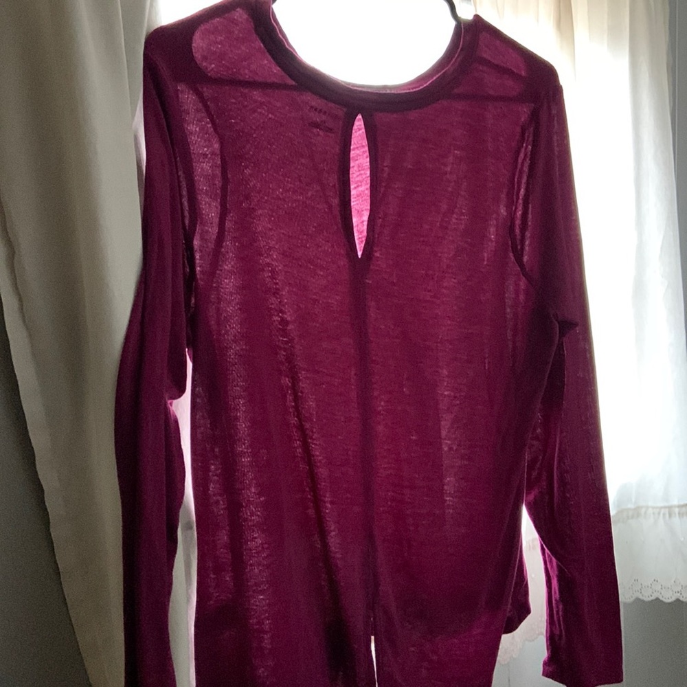Halogen XL burgundy long sleeve shirt